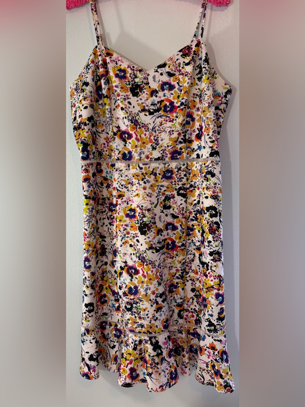 BETSEY JOHNSON 14 ✨ designer spaghetti strap floral dress *see photos*